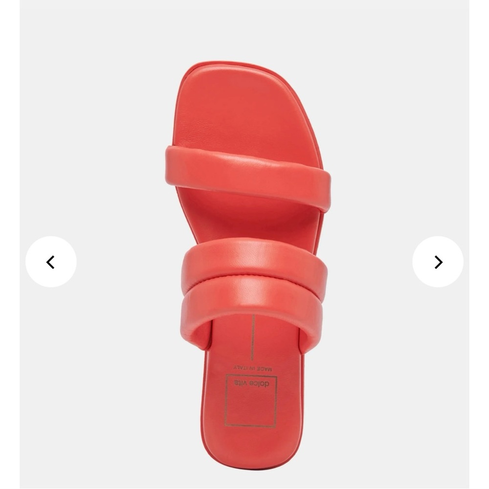 NWT Dolce Vita Adore Leather Red Sandals SZ 8.5 but fit like a 9